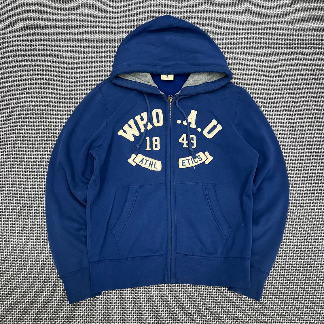 착샷O 후아유 딥블루 후드집업 상품이미지1