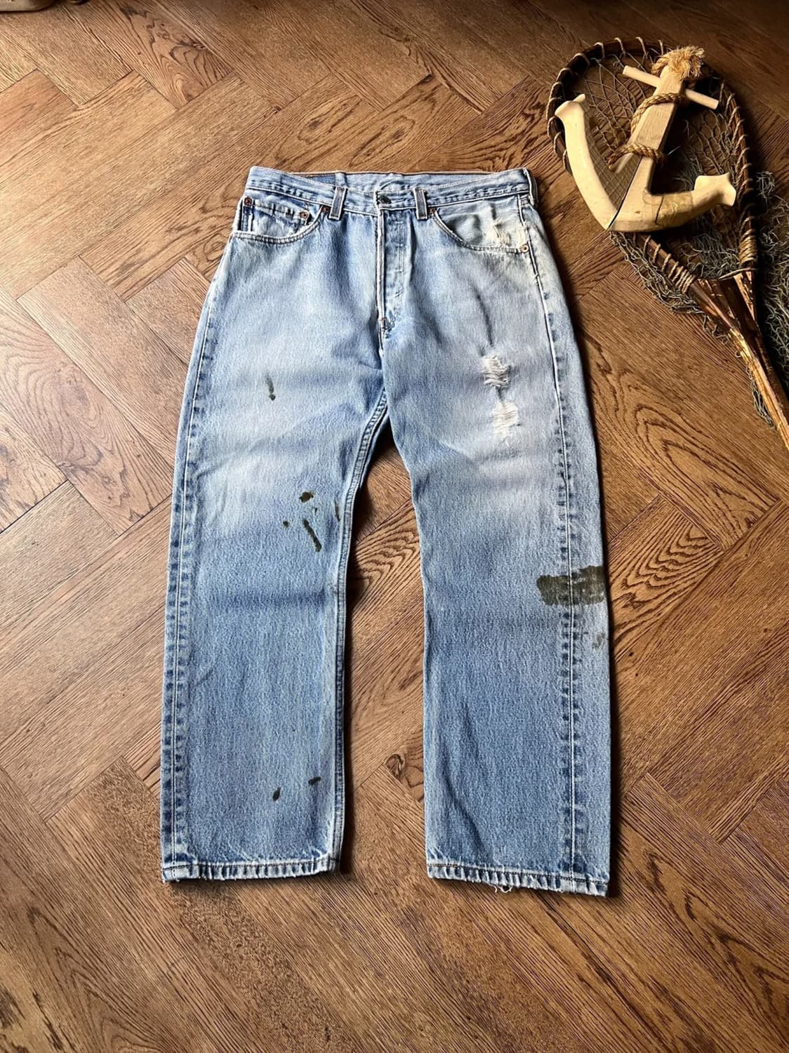 [30]90's 리바이스 501XX 빈티지 워싱 데님 팬츠 상품이미지1