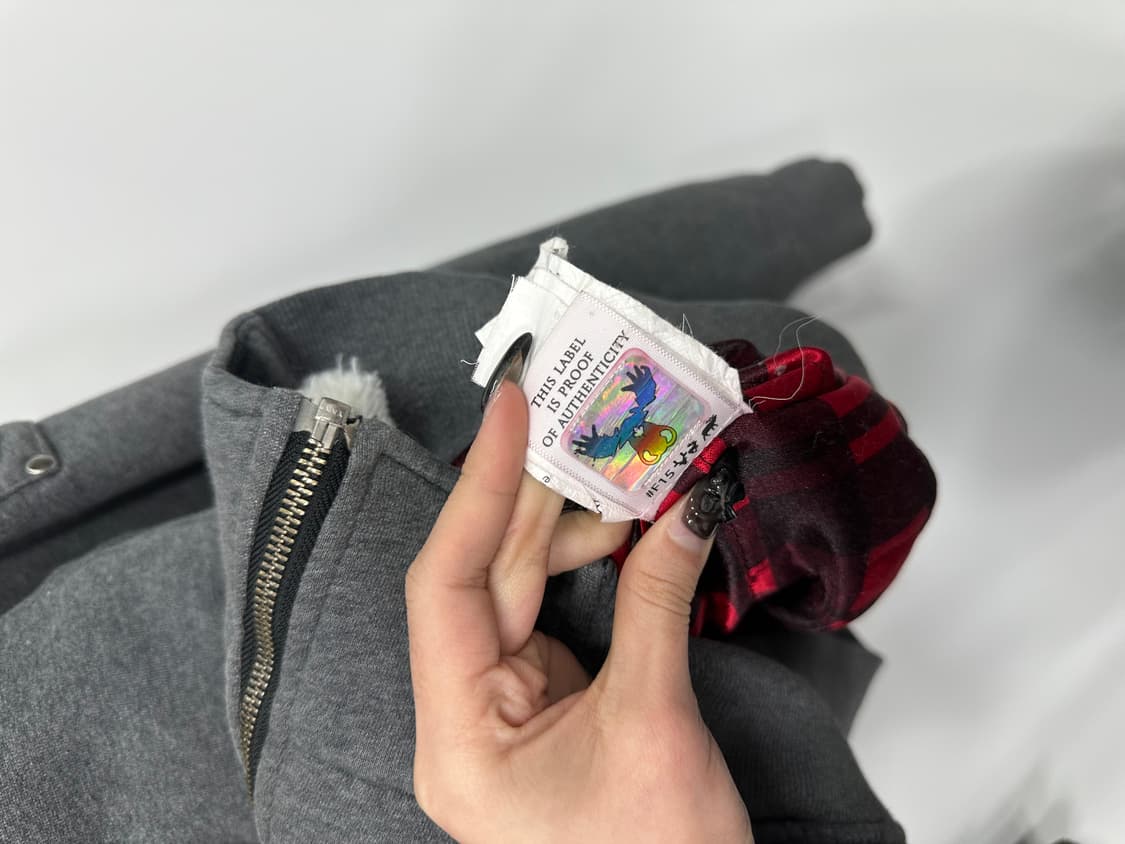 무스너클 차콜 버니 후드집업 상품이미지6