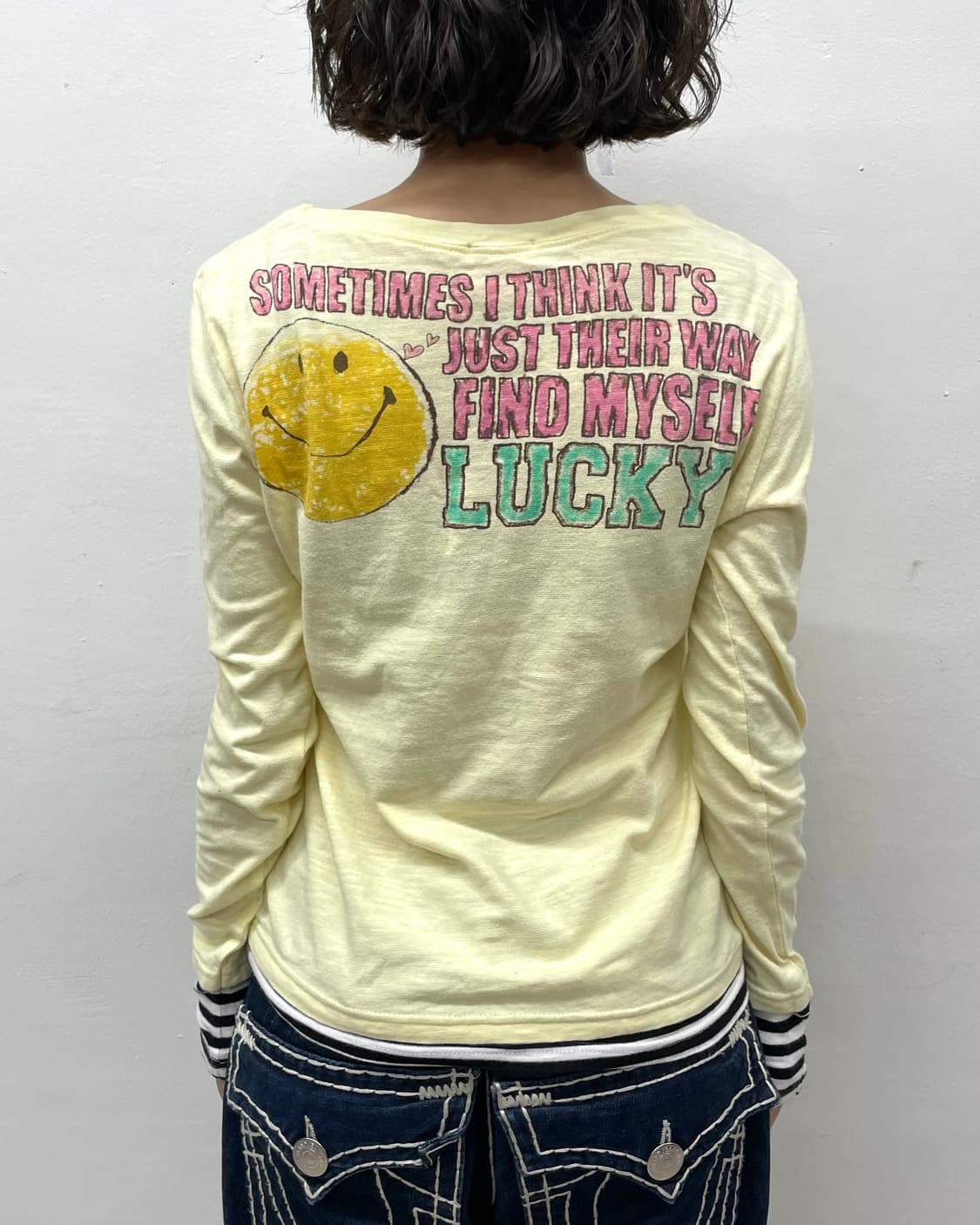 Smile Stripe Yellow Long Sleeve  상품이미지5