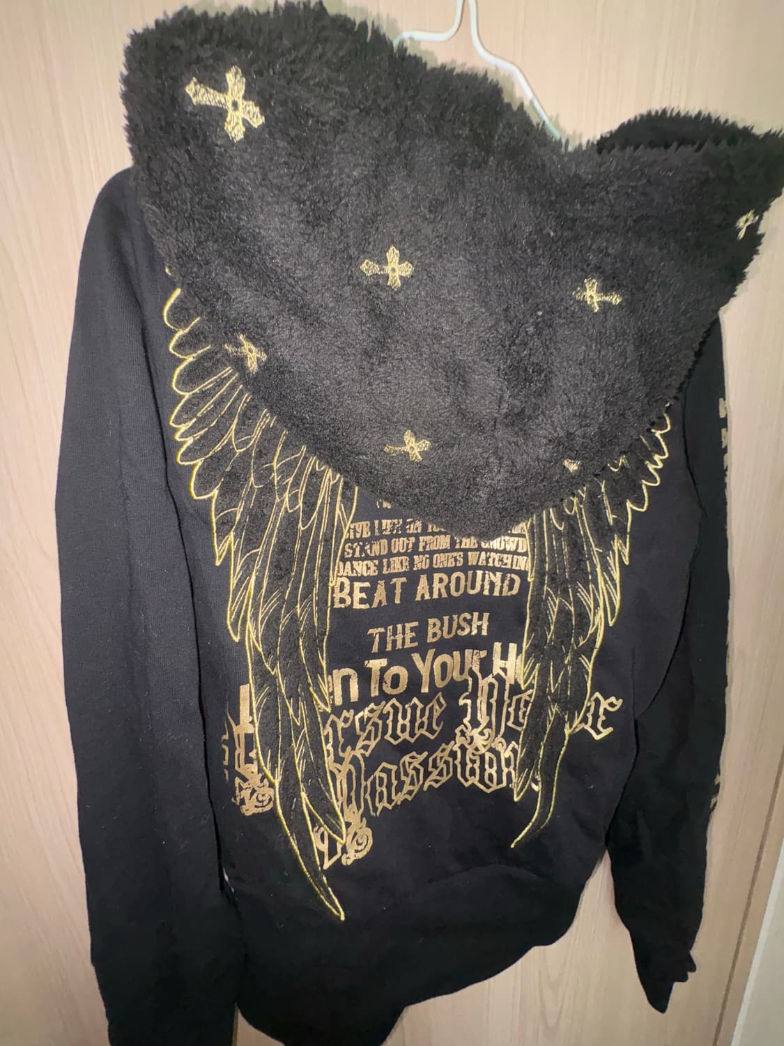 빈티지 오네갸루 y2k 십자가 고스 펑크 후드집업 상품이미지3