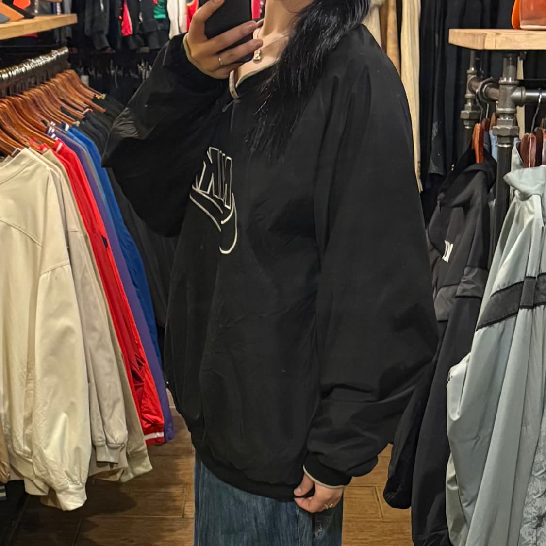 [HI] Nike 나이키 빅로고 웜업 블랙 상품이미지3