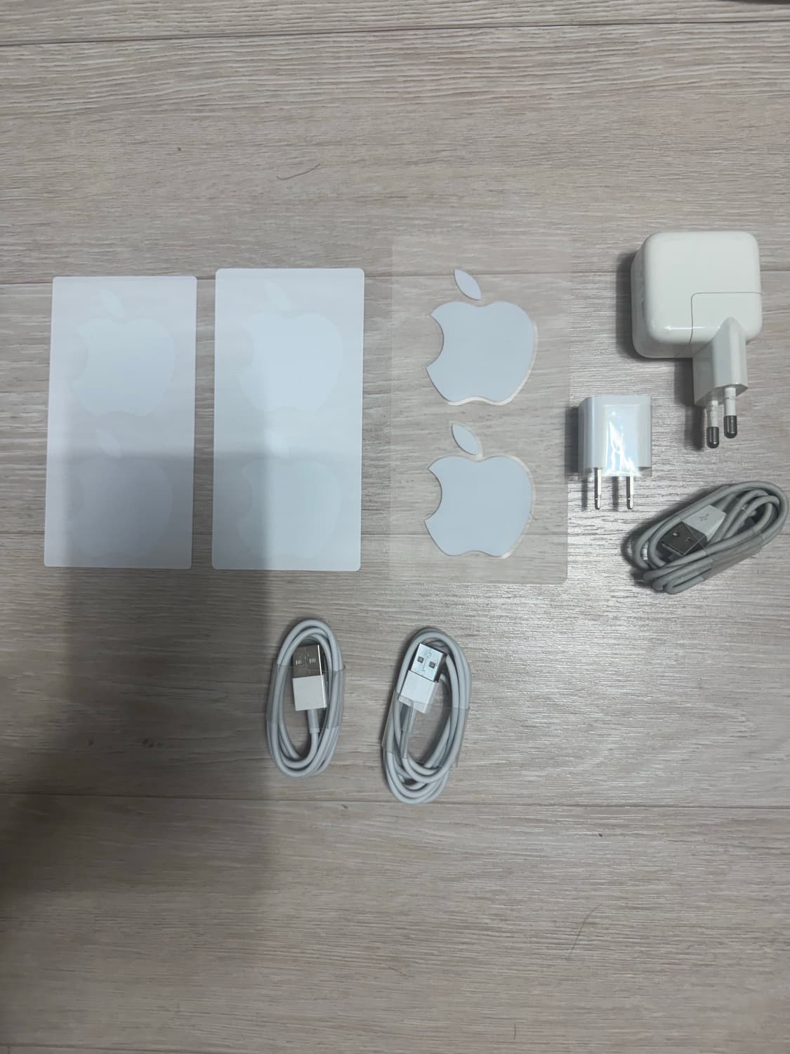 (일괄) 애플 정품 어댑터 스티커 라이트닝 케이블 + 사제품 상품이미지1