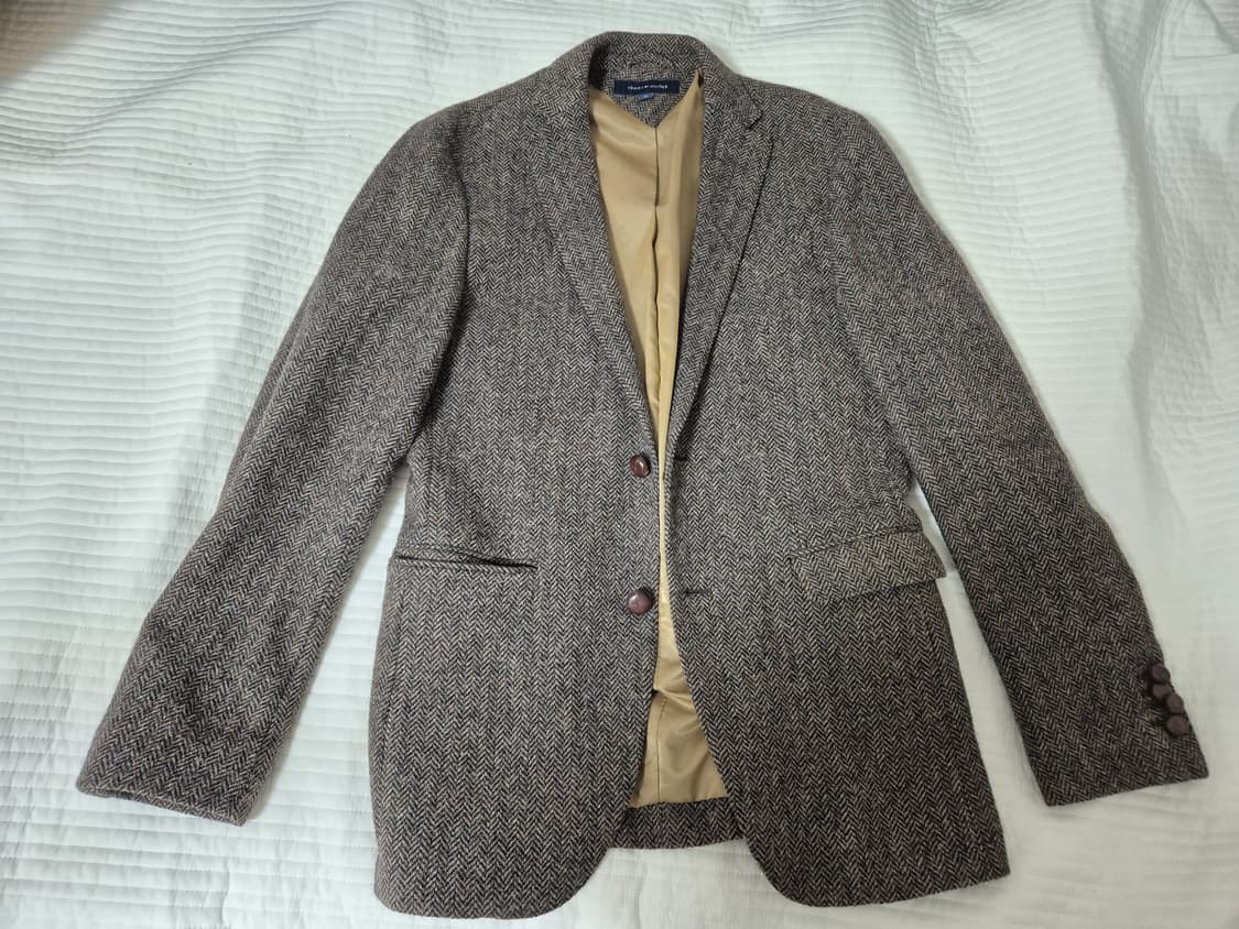 타미 힐피거 울 헤링본 블레이저 자켓 팝니다. 상품이미지1