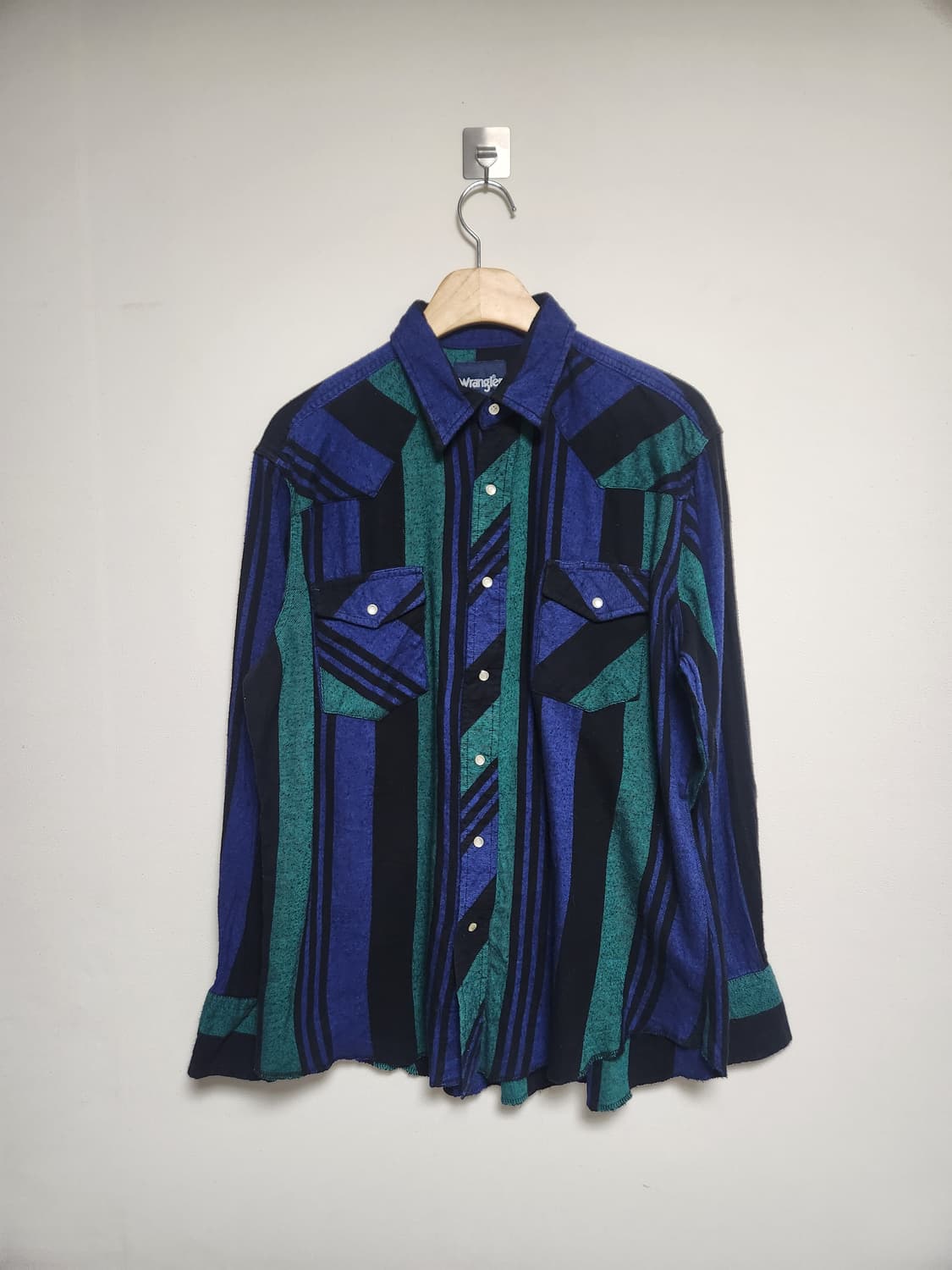 랭글러Wrangler 웨스턴 플란넬 셔츠 L - S69 상품이미지1