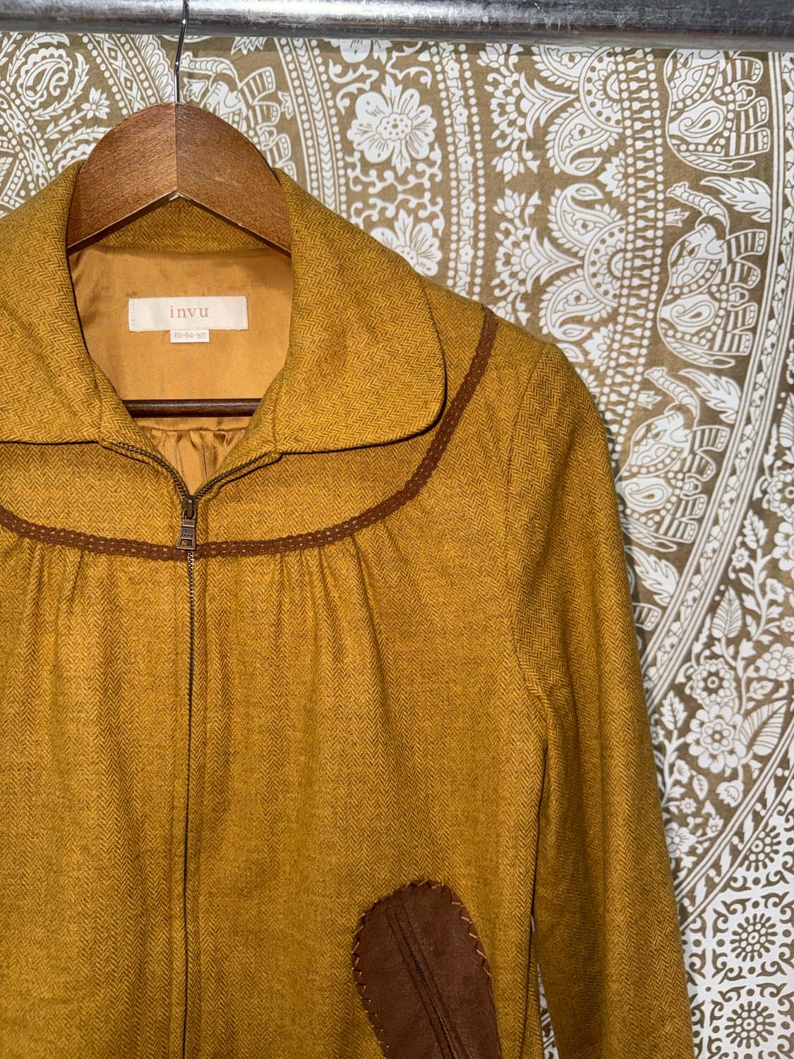 INVU 여성 엘보패치 카라자켓  상품이미지4