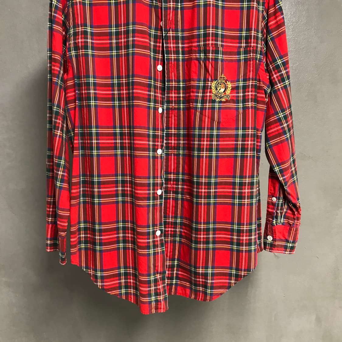 폴로 랄프로렌 체크 셔츠 레드 90 상품이미지3