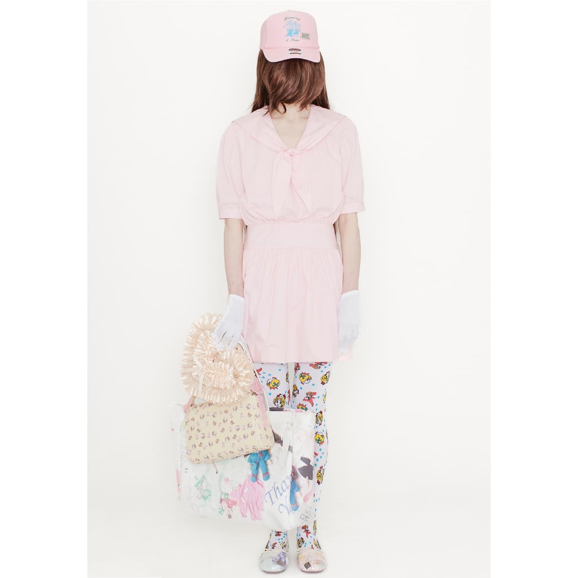 애슐리 윌리엄스 25fw 걸 베이비 타이즈/화이트 상품이미지2