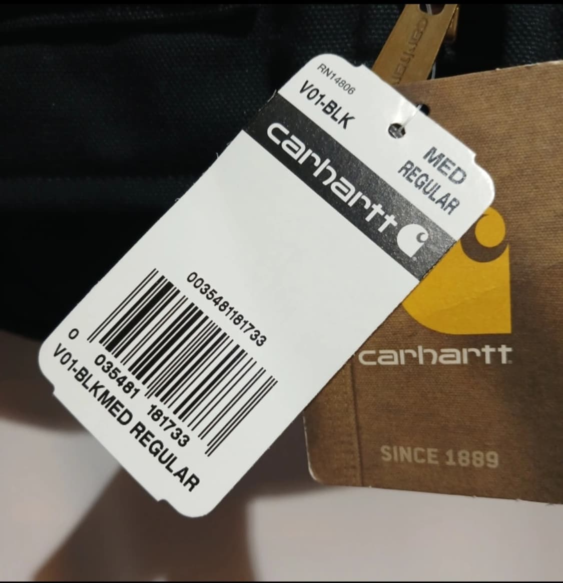 칼하트 V01 블랙 조끼 M 상품이미지5