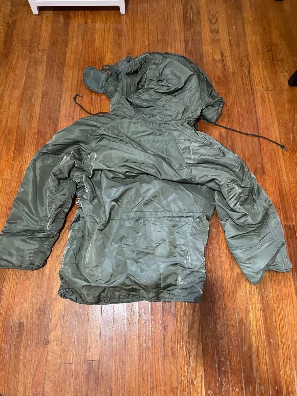 80s~90s 미공군 납품용 알파인더스트리 N-3B 파카 세이지그린 상품이미지2