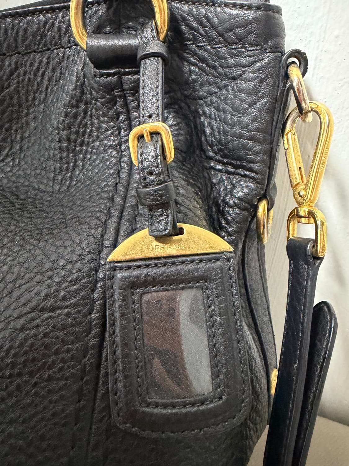 [정품] 프라다 토트백 블랙 상품이미지6