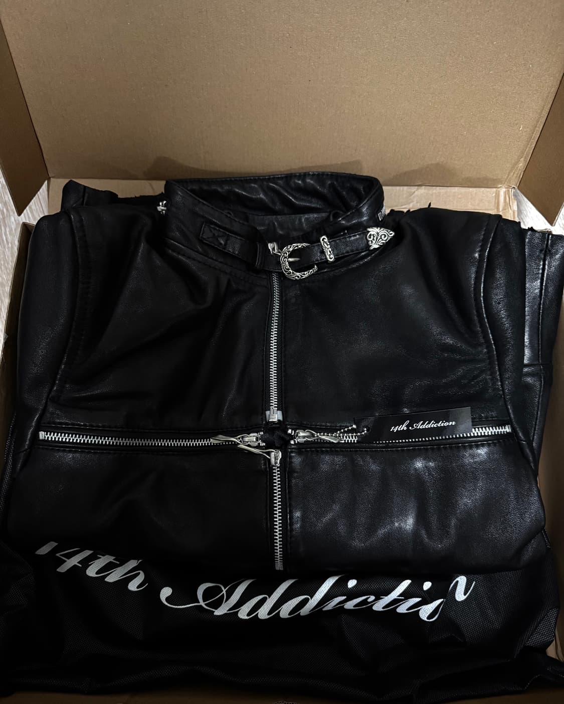14th addiction Cross zip black 상품이미지5
