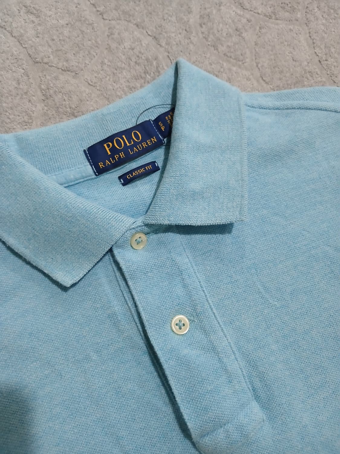 *폴로 스카이블루 반팔 카라티  상품이미지3
