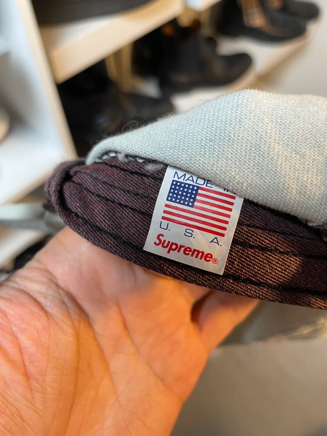 슈프림 데님 캠프캡 연청 착샷 ㅇ  상품이미지7