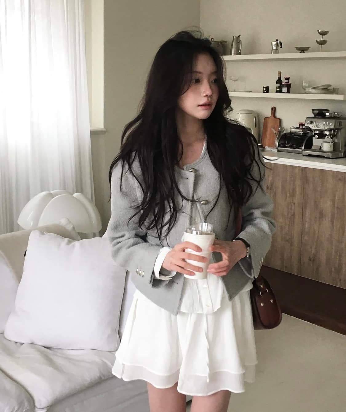 아카이브제이투유  트위드 클라우드자켓  상품이미지1