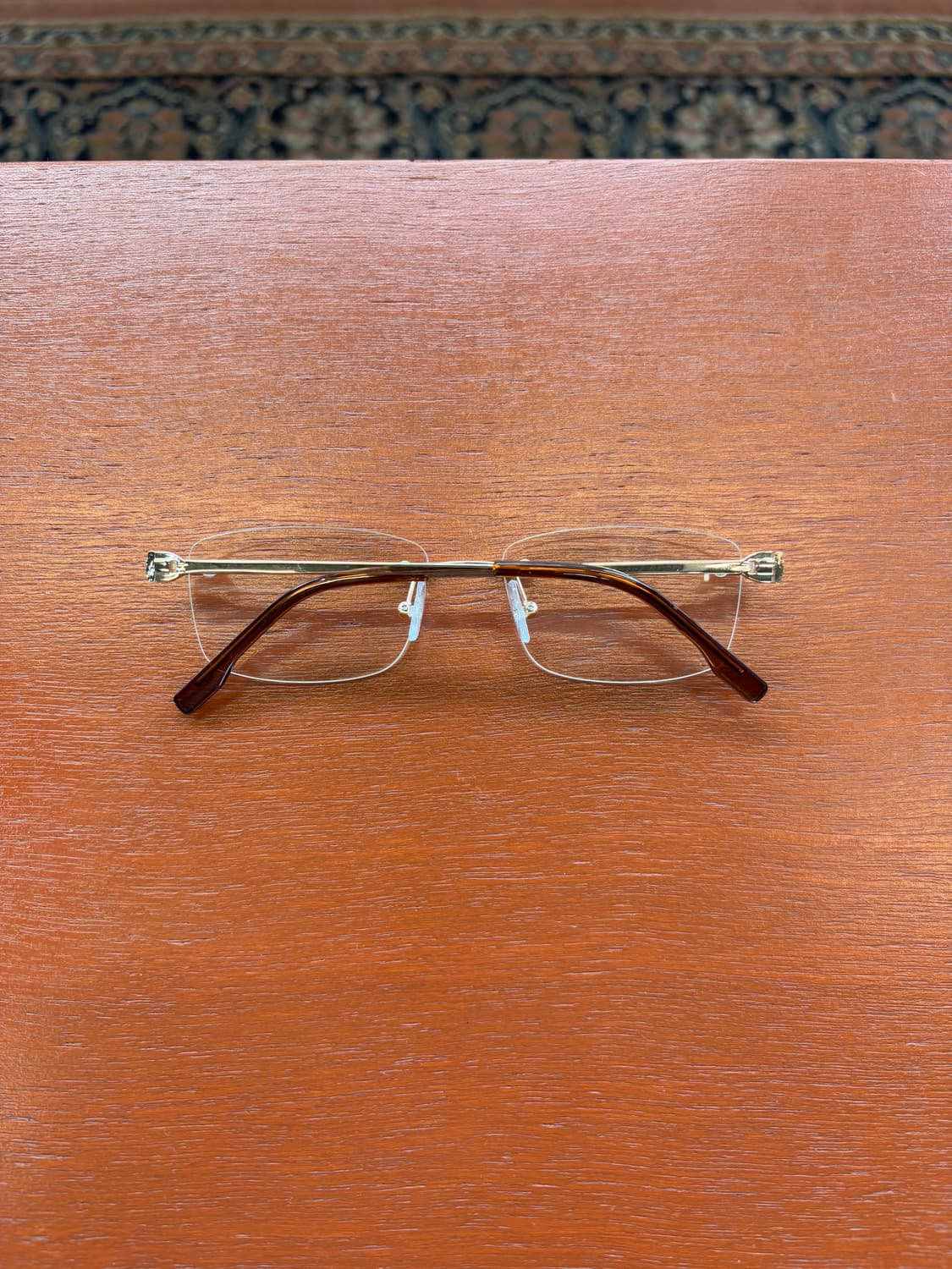 JPN 골드브라운 무테 안경 상품이미지3