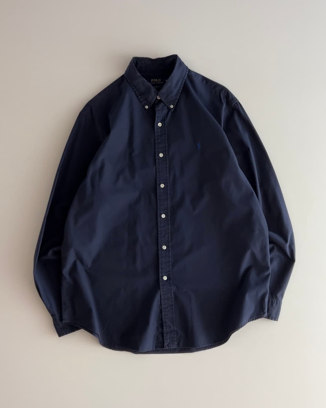 폴로 랄프로렌 네이비 솔리드 셔츠 XL 상품이미지1