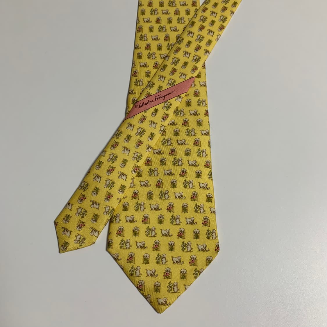 살바토레 페레가모 명품넥타이 이태리 100실크 최상급 도그패치 상품이미지3