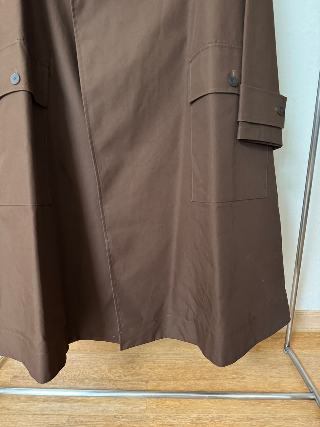 스튜디오니콜슨 델룸 본디드 더블 라펠 맥코트 M 상품이미지7