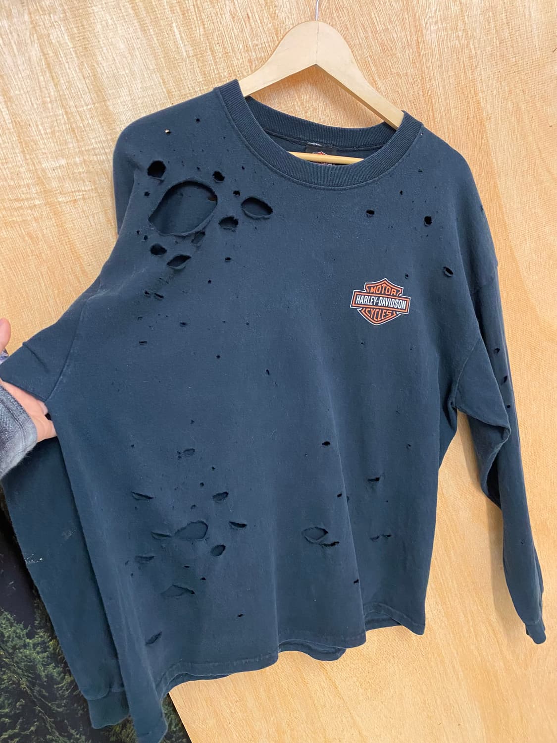00s HARLEY DAVIDSON destroyed t-shirt 상품이미지1