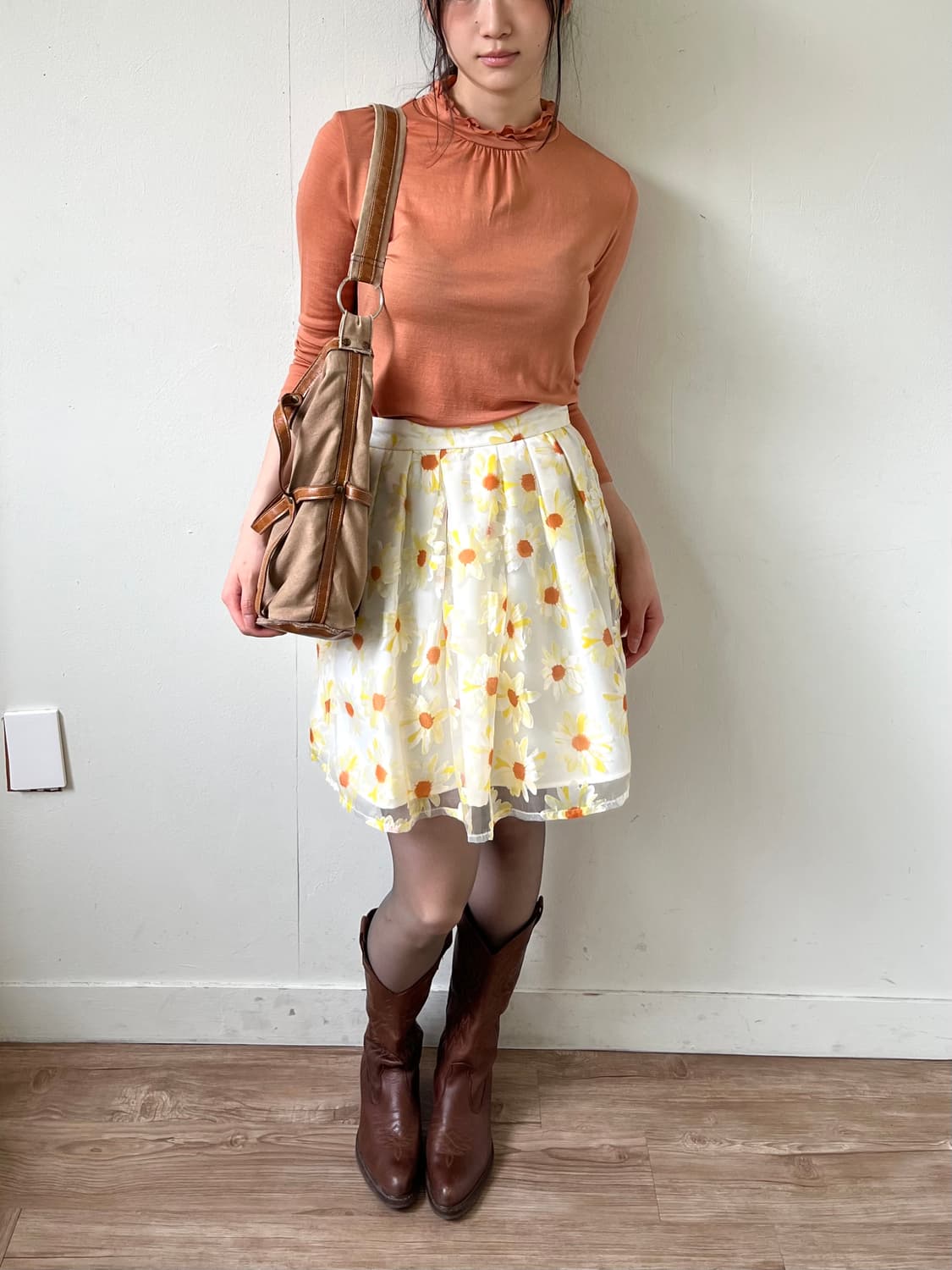 90‘s KAZZOC 캔버스 레더 쇼퍼백 상품이미지10