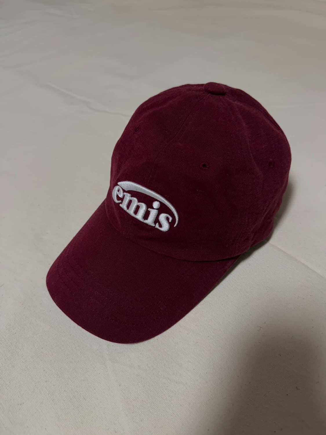 emis 이미스 뉴로고 볼캡 버건디 모자 상품이미지1