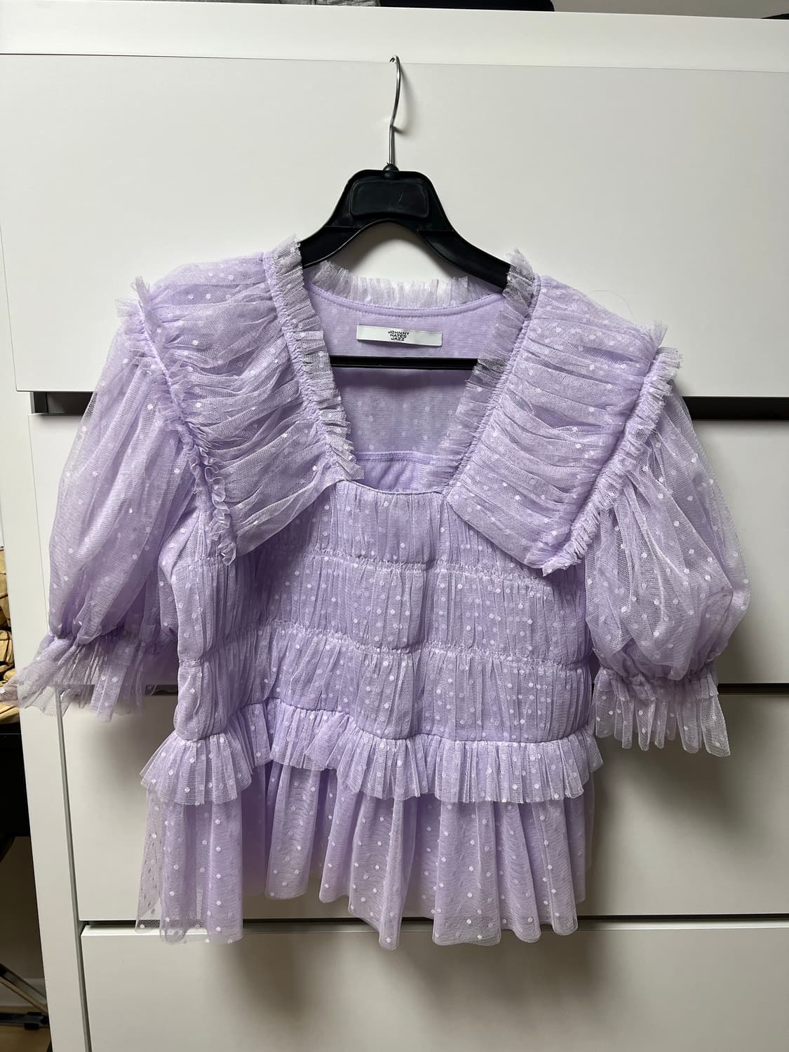 쟈니헤잇재즈 라벤더 블라우스 상품이미지1