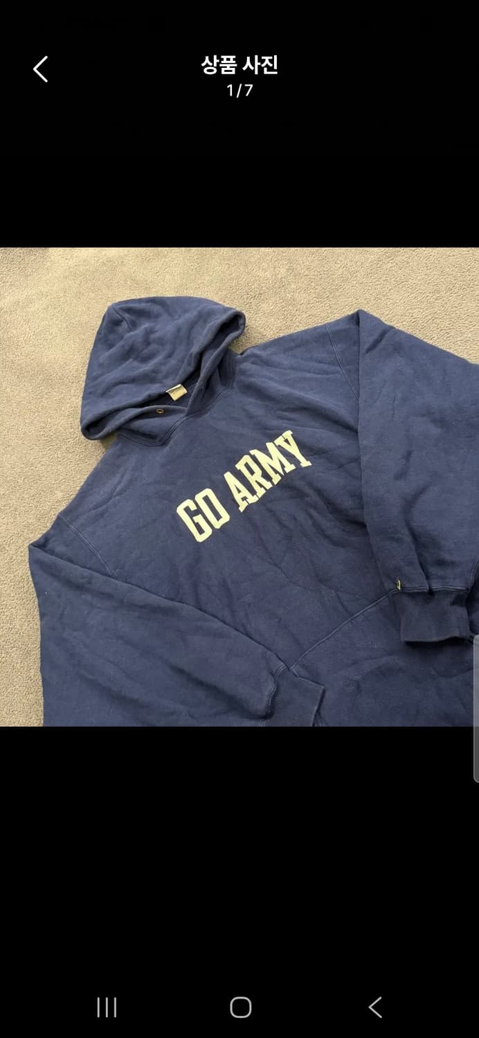[정품/XL] 버즈릭슨 빔즈 go army beat navy 후드티 c1 상품이미지1