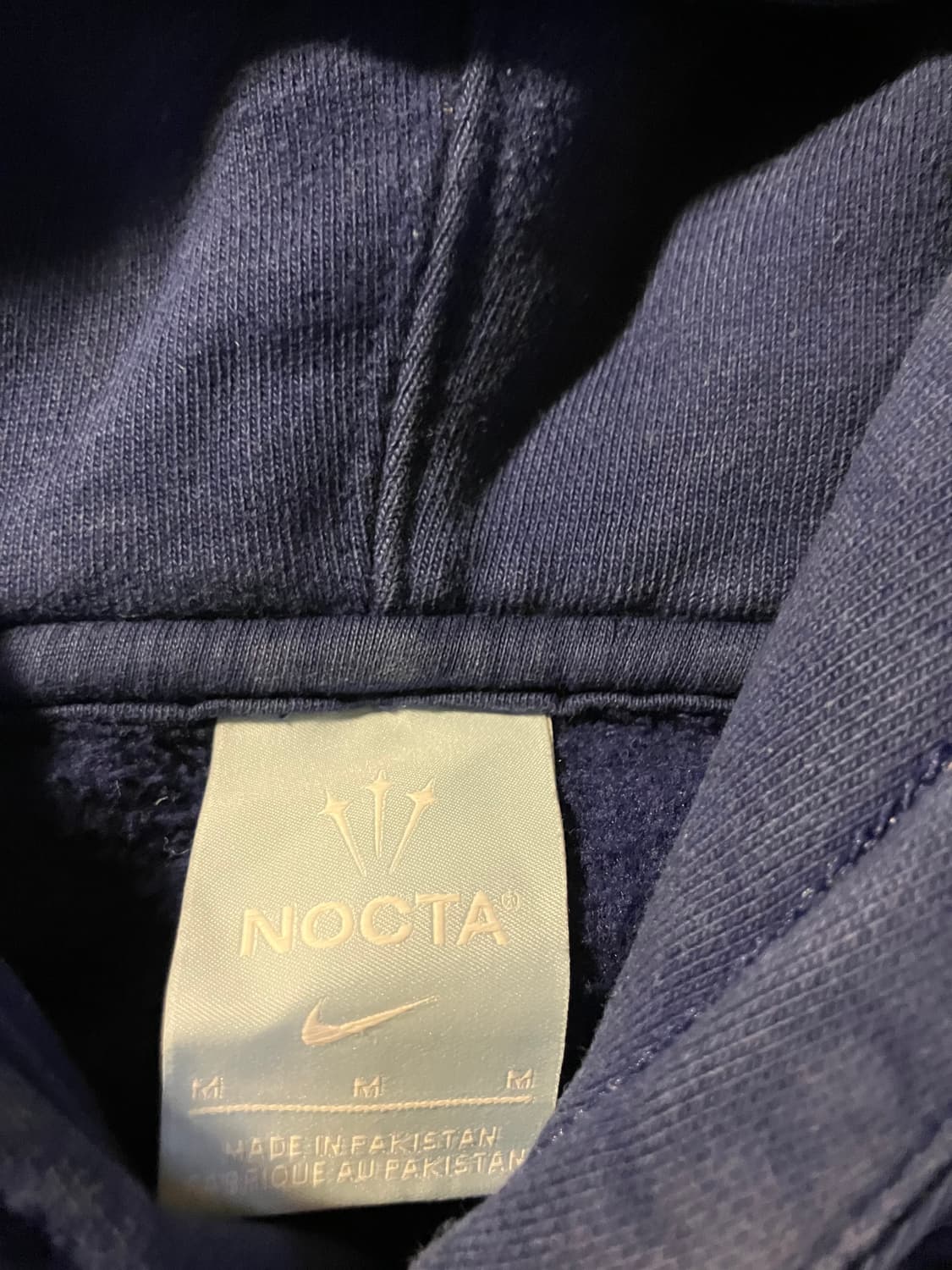 나이키 x 녹타 네이비 후드 m 상품이미지3