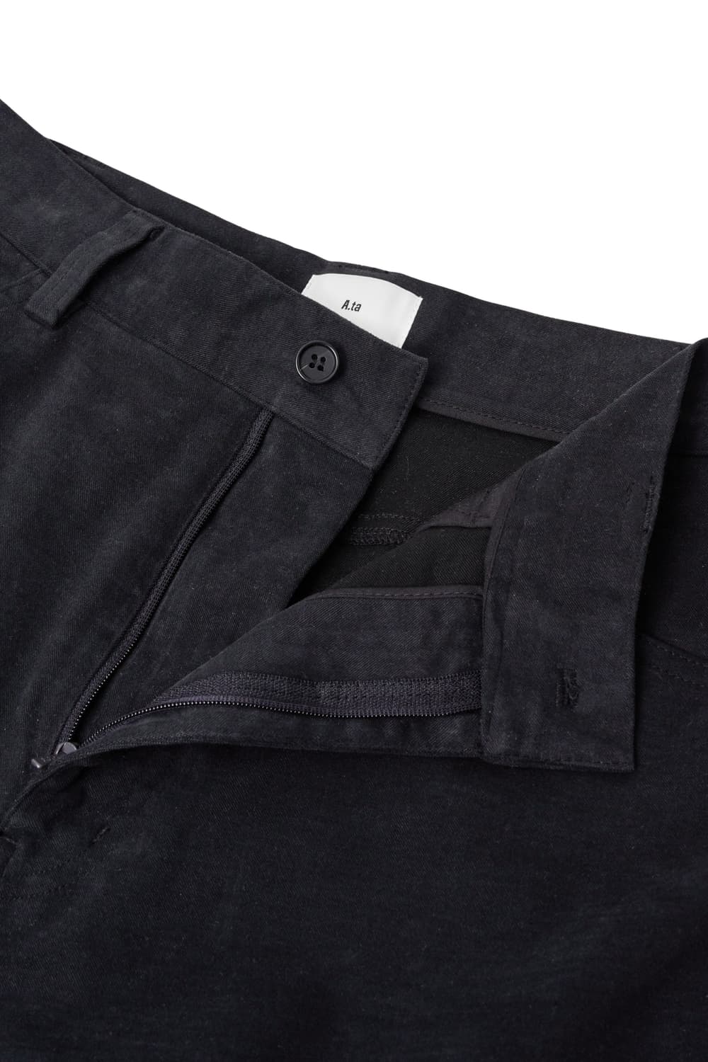 A.ta PEACHED FLARE PANTS (BLACK) 상품이미지4