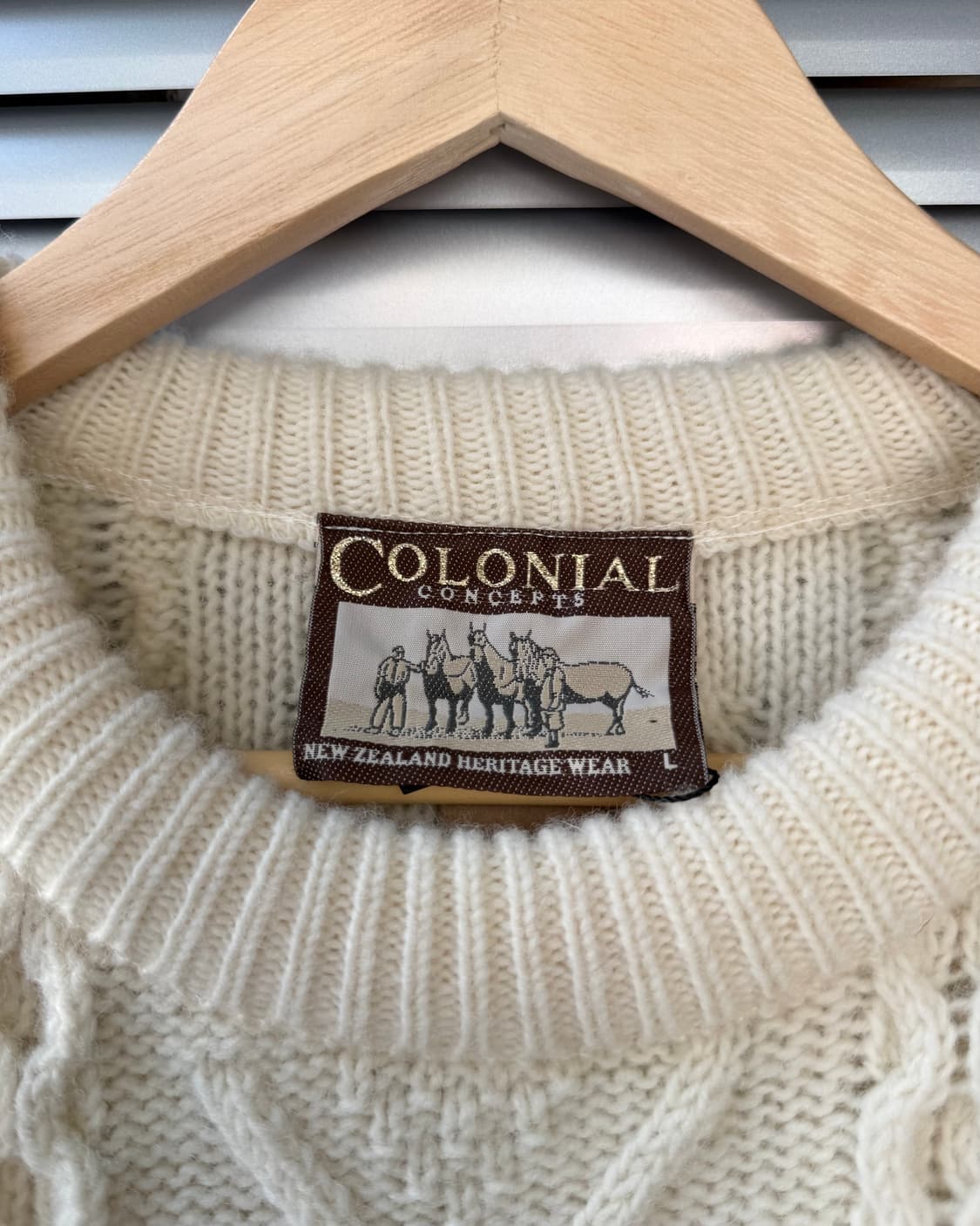 COLONIAL heritage wear fisherman knit 상품이미지6