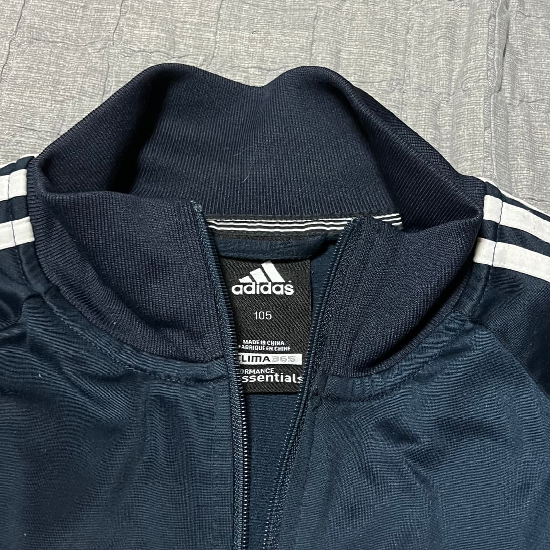 아디다스 빈티지 져지 네이비 105 삼선 트레이닝 집업 빈티지 상품이미지3