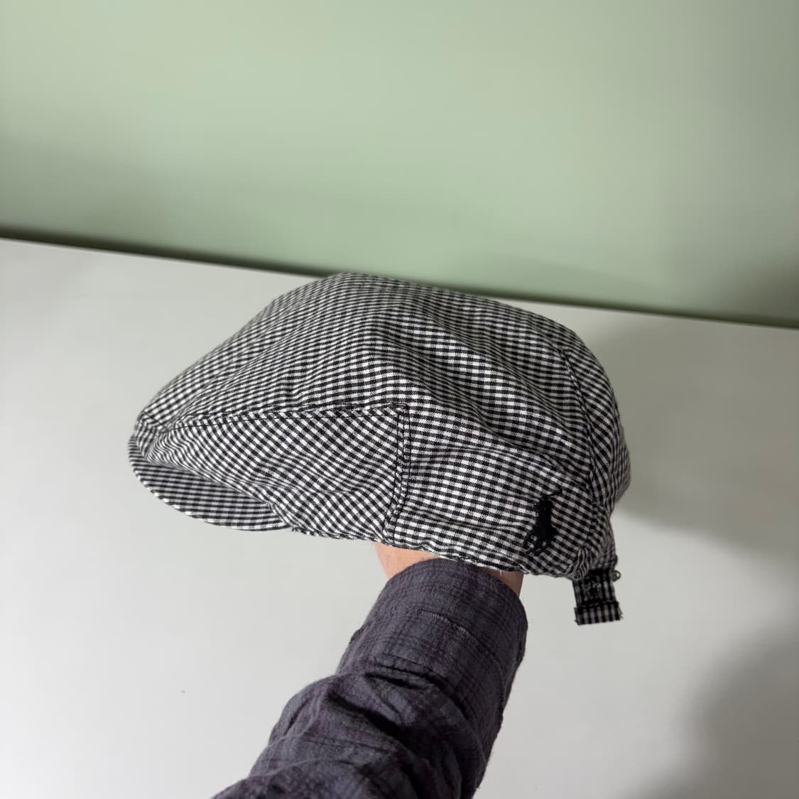 S-M 폴로 랄프로렌 포니 체크 헌팅캡 상품이미지5