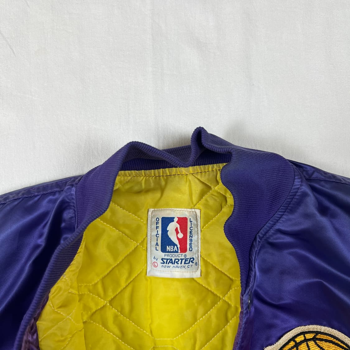 90‘s 스타터 starter nba la레이커스 팀 봄버자켓 상품이미지7