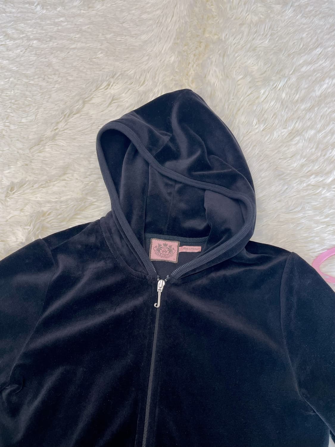유일매물) 쥬시꾸뛰르 벨벳 후드집업 미국판 y2k 오네갸루 상품이미지3
