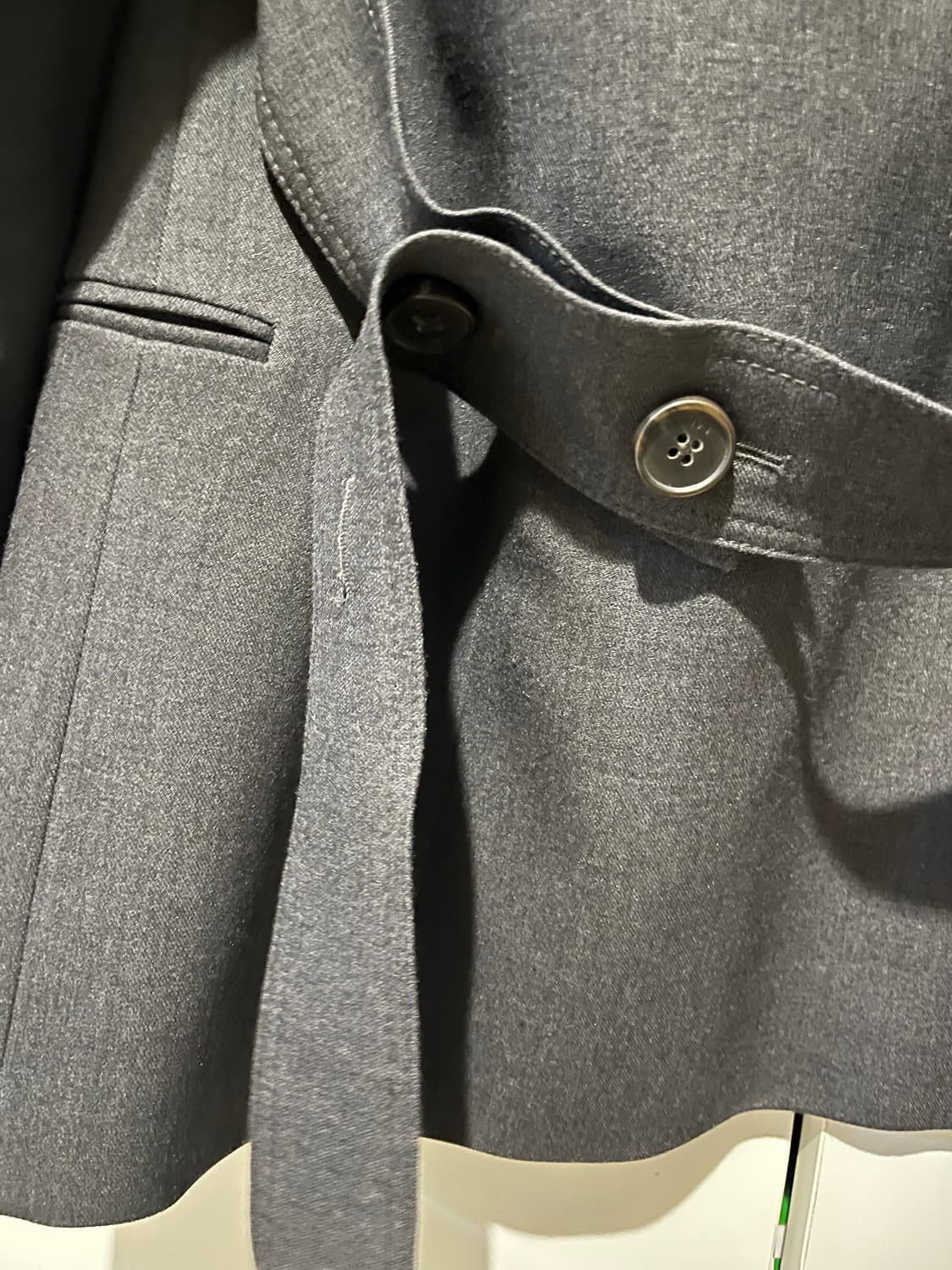 LAP(랩) 벨티드 자켓 차콜 / M사이즈 상품이미지3