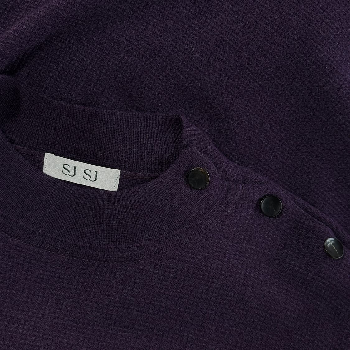 SJSJ 텍스처 블록 울 니트 원피스 상품이미지2