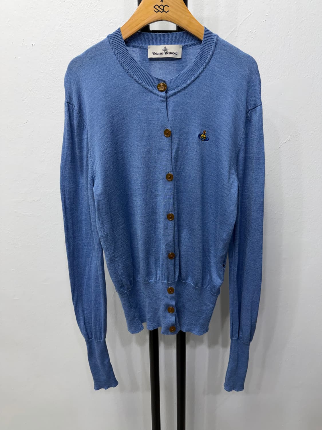 정품) 비비안웨스트우드 여성 블루 가디건 L 상품이미지1