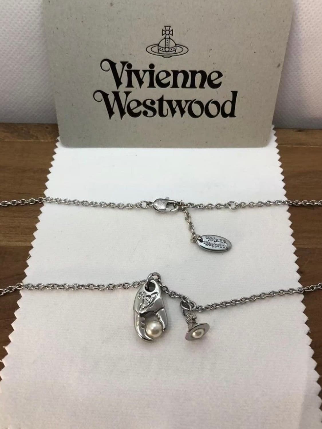 비비안웨스트우드 아카이브 집게 진주 펄 팬던트 목걸이(새상품) 상품이미지4
