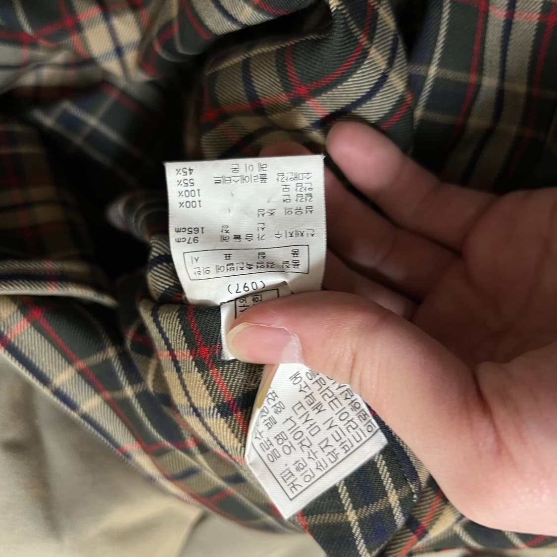 닥스 런던 여성 체크 안감 싱글 트렌치코트 97-165  상품이미지4