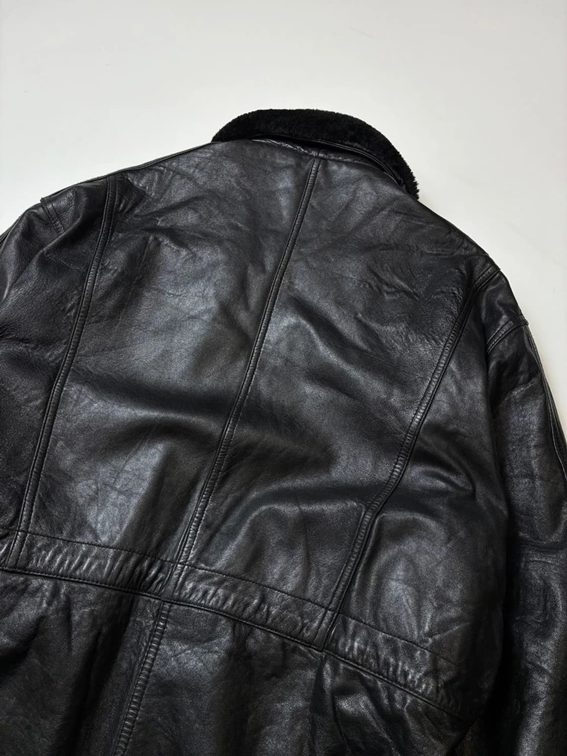 FAX 90's 유틸리티 양가죽 하프 코트 PN8473 상품이미지6