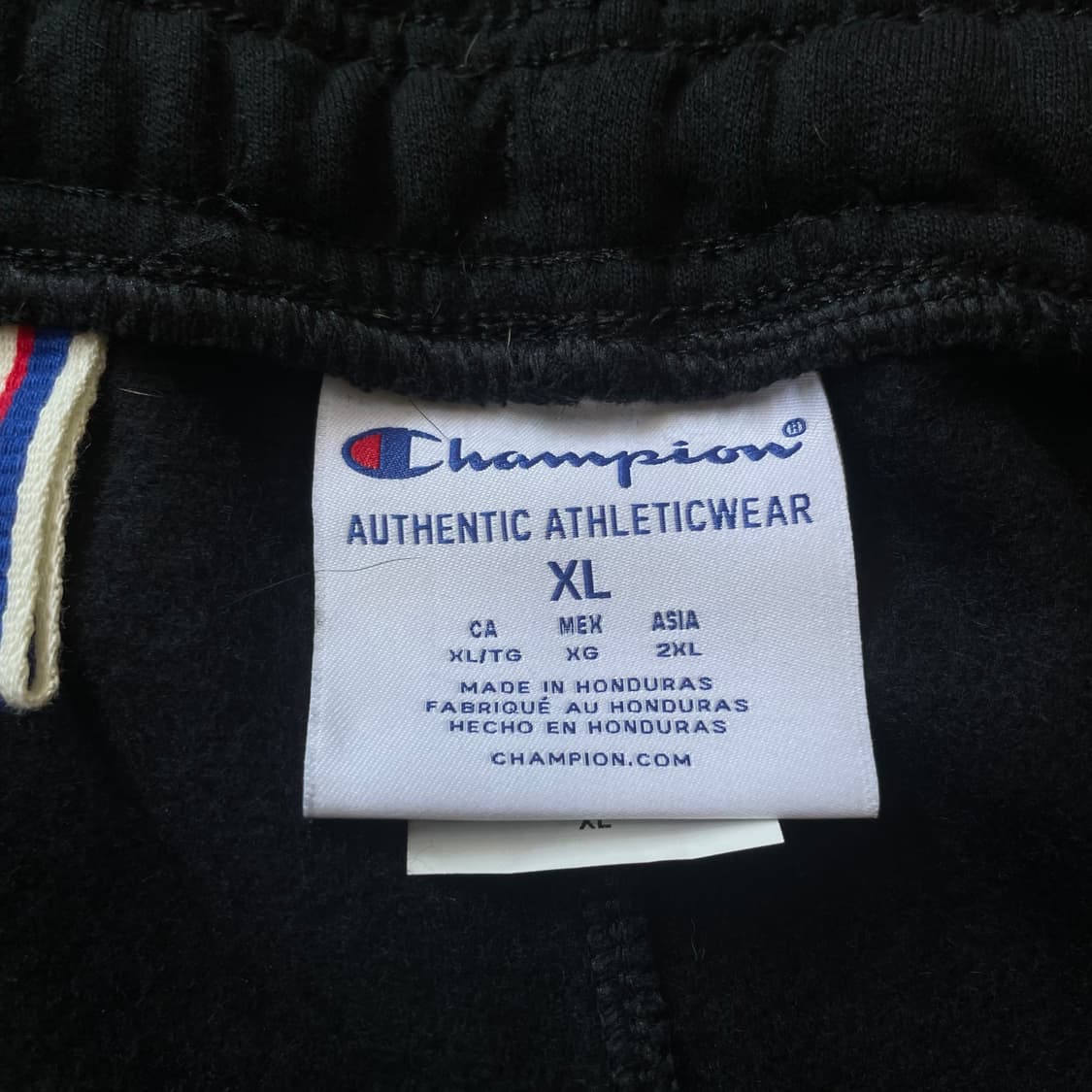 (밴딩) 데드스탁 챔피온 블랙 기모 트레이닝 팬츠 XL 상품이미지5