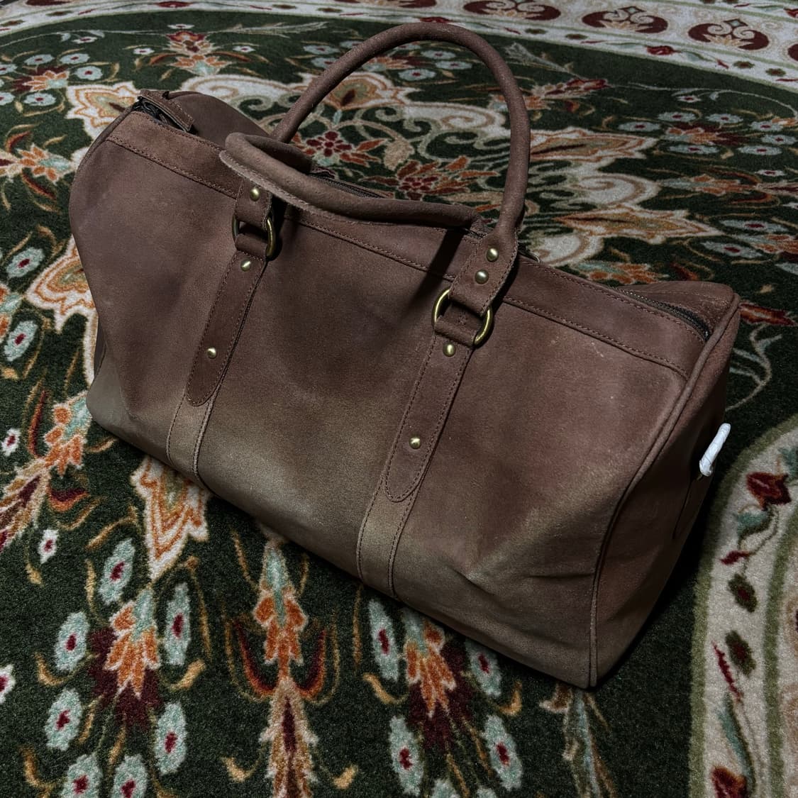 handmade cowhide big boston bag 상품이미지3