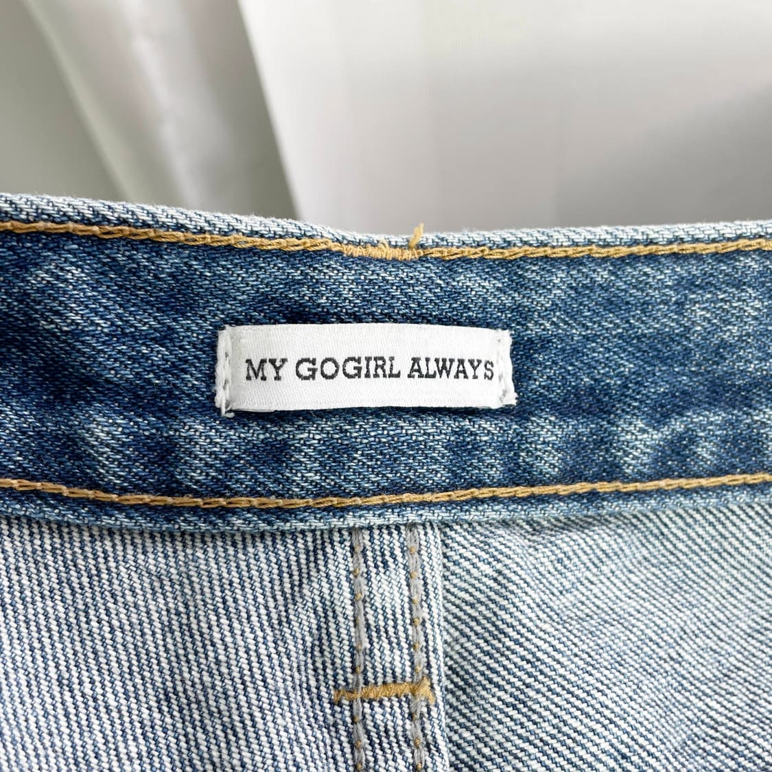 C1 고걸 와이드 카고 데님 팬츠 34사이즈 상품이미지4