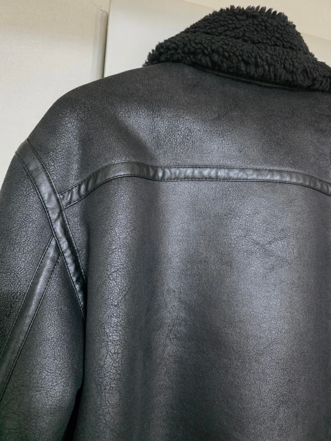 자라 페이크레더 B-3 무스탕 L 상품이미지7