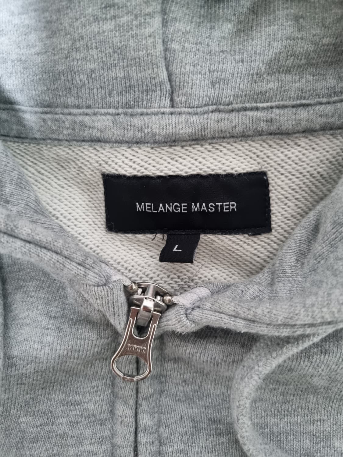 멜란지마스터 그레이 후드집업 L 사이즈 상품이미지3