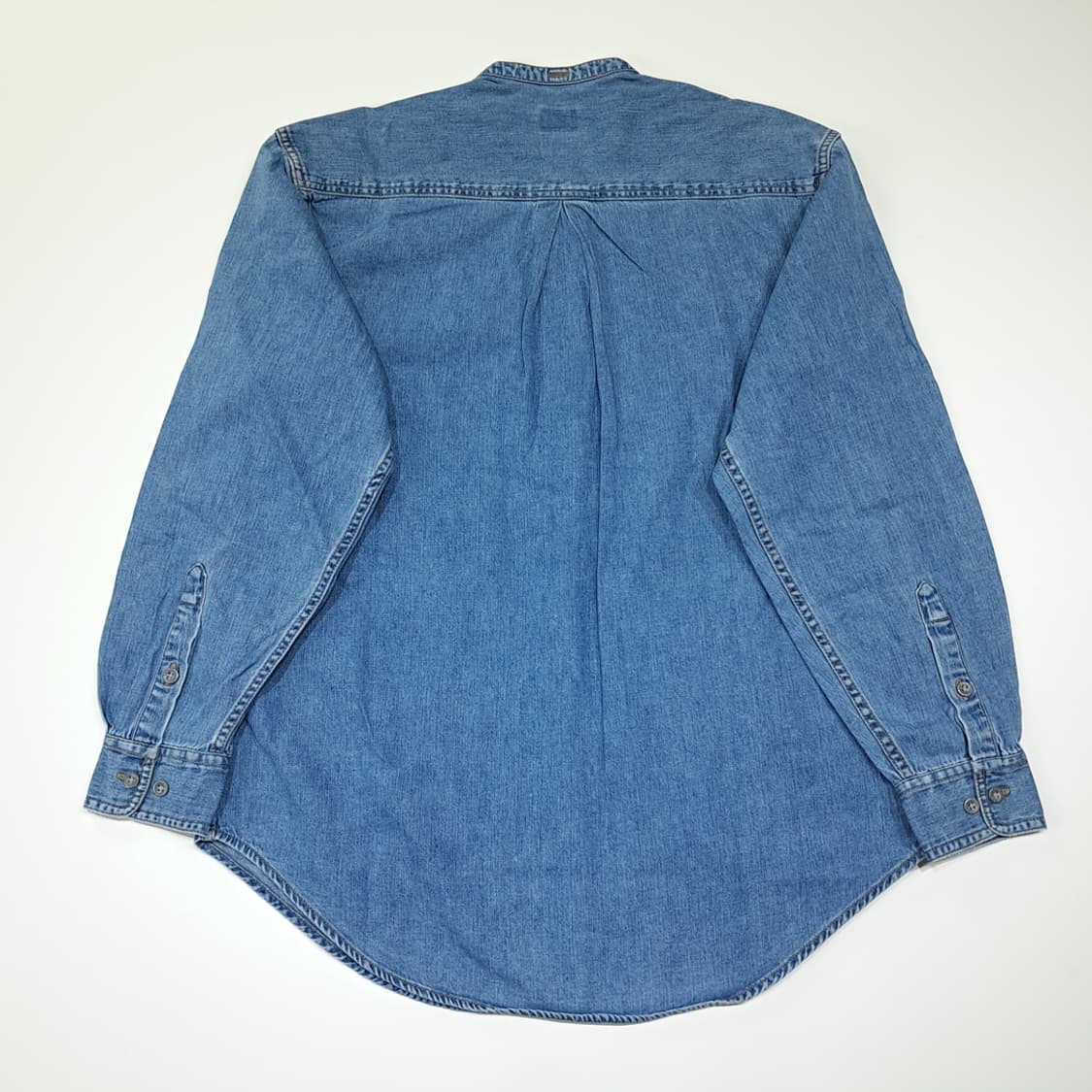 CL891 M 캘빈클라인 90s 홍콩판 차이나칼라 데님 셔츠 남방 상품이미지7