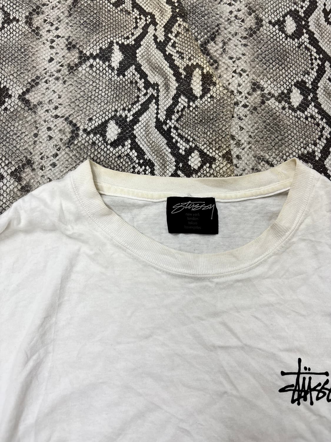 “Stussy” Logo Print White Sleeve 상품이미지8