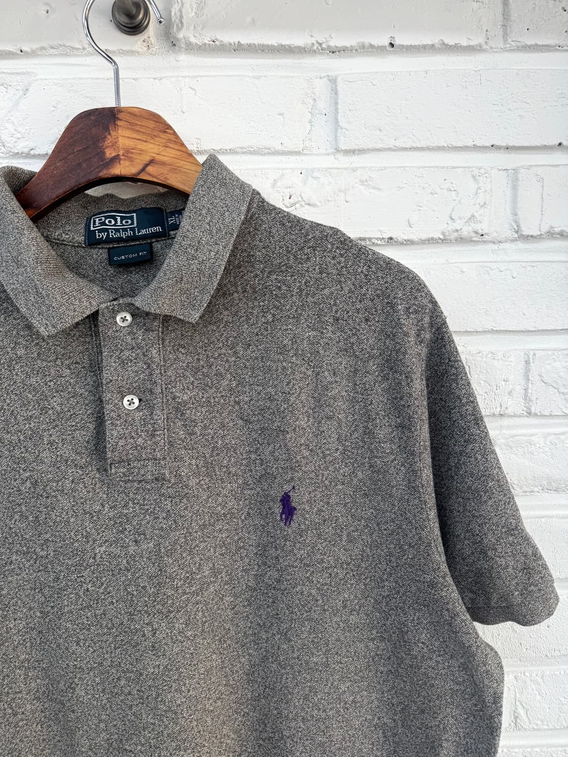 폴로 차콜 커스텀핏 반팔 pk 티셔츠 상품이미지4