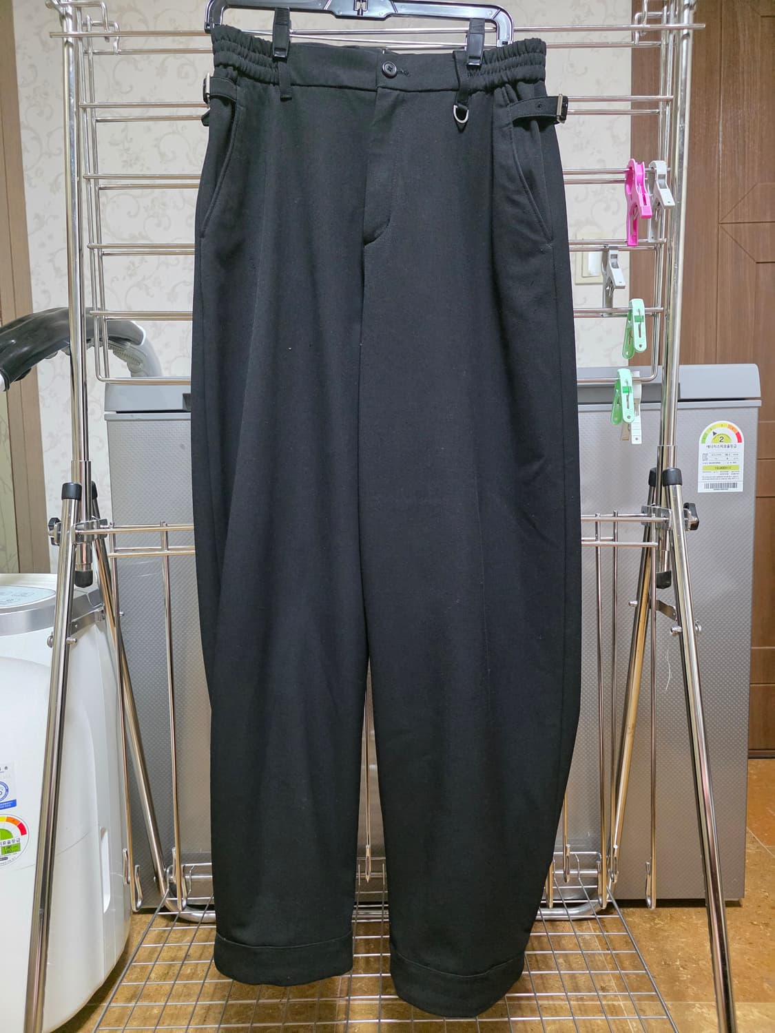 송지오옴므 버튼스냅 와이드 슬랙스 팬츠 상품이미지9